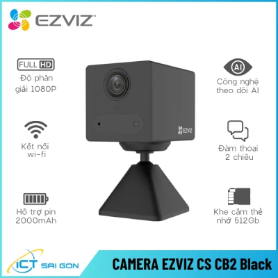 Camera Wifi Dùng Pin EZVIZ CS-CB2 2MP Tích Hợp Mic Loa (Black)