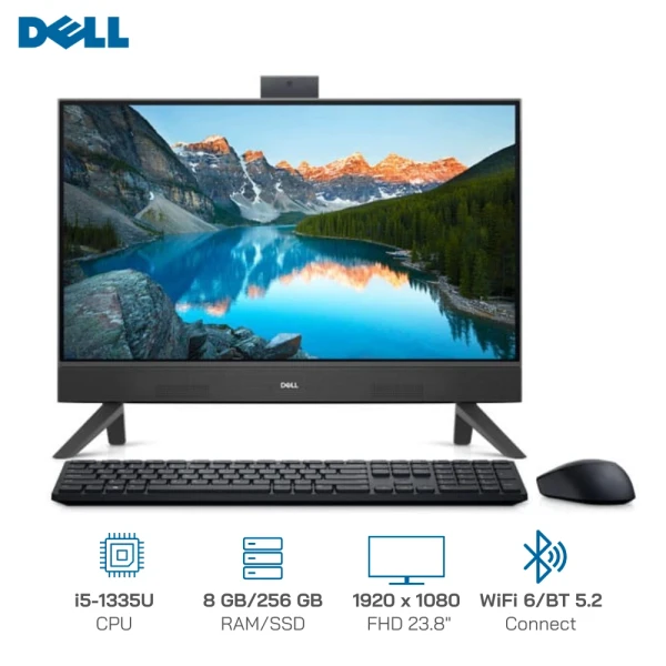 PC Dell Inspiron AIO 5420 [Core i5-1335U, Ram 8GB, SSD 256GB + HDD 1TB, LCD 23.8″ FHD] 42INAIO540019