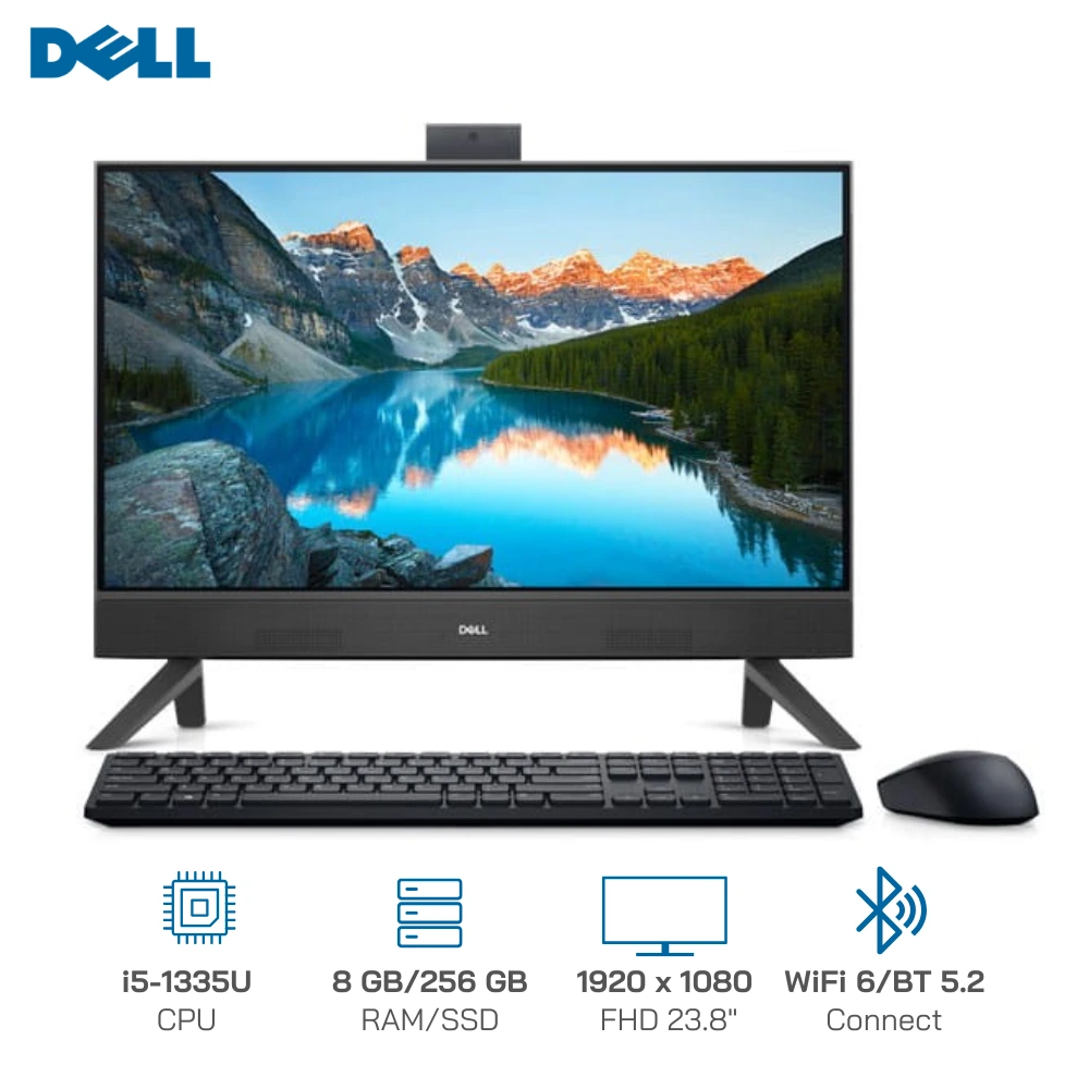 PC Dell Inspiron AIO 5420 [Core i5-1335U, Ram 8GB, SSD 256GB + HDD 1TB, LCD 23.8″ FHD] 42INAIO540019