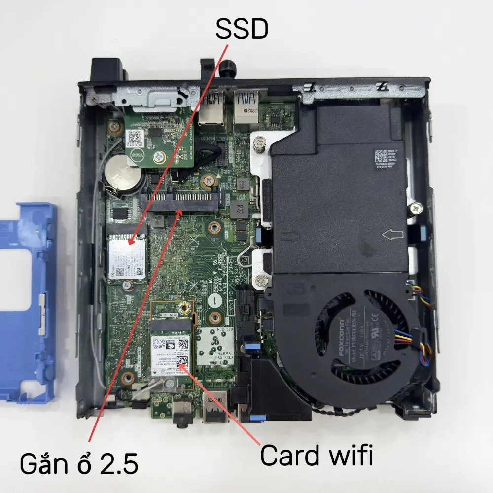 Máy bộ Mini PC Dell Optiplex 3000 Micro Desktop Core i5-12600T, Ram 16GB, SSD 256GB, Wifi + Bluetooth 6E, 99%