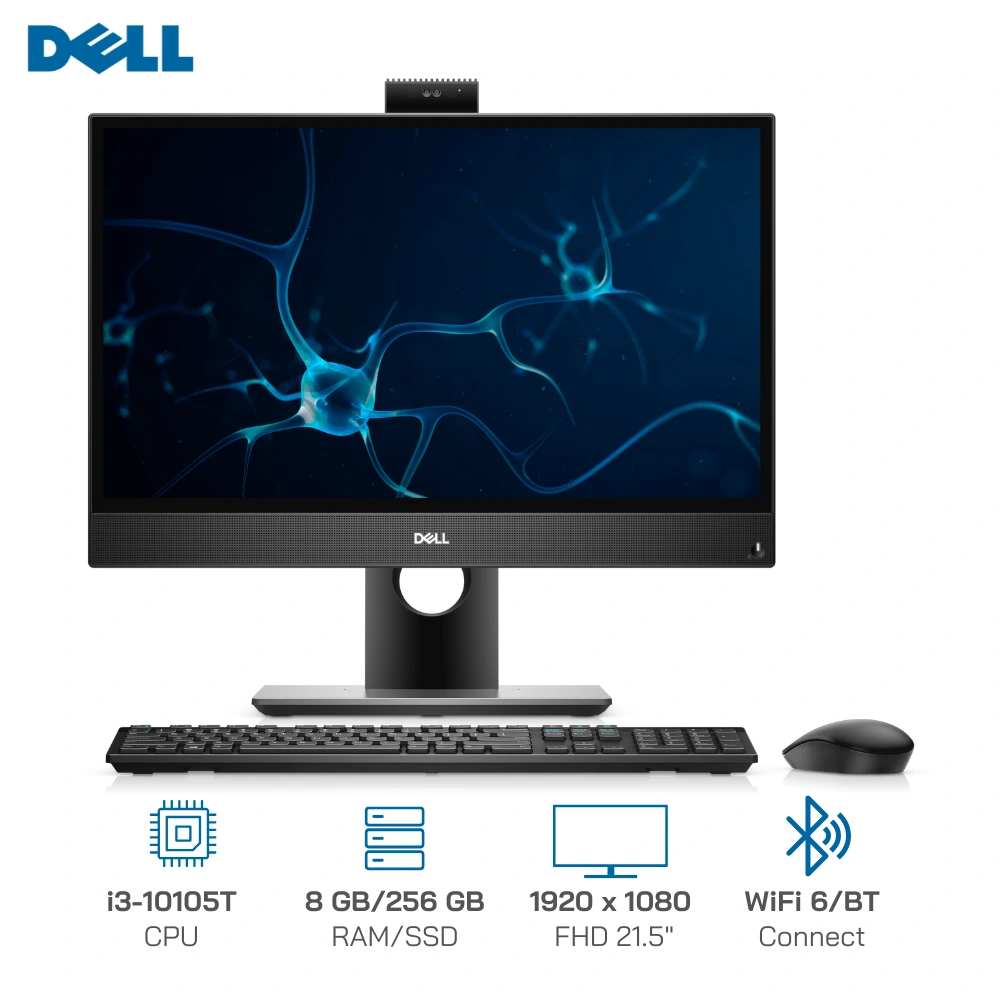 PC Dell OptiPlex 3280 AIO [Core i3-10105T, Ram 8GB, SSD 256GB, LCD 21.5 FHD]