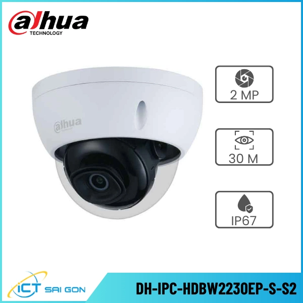 Camera IP DAHUA DH-IPC-HDBW2230EP-S-S2 2MP Onvif/PoE