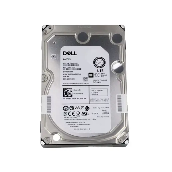 Ô cứng Seagate Dell 8TB 7200 RPM 12Gbps SED 3.5-Inch Serial Attached SAS Hard Drive (hot-swap tray included)