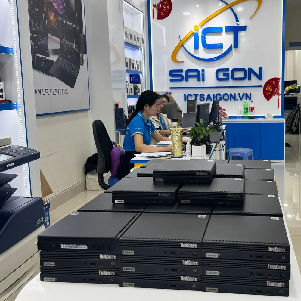 Máy bộ Mini PC Lenovo ThinkCentre M80q Gen 2 Tiny Core i5-10500T, Ram 8GB, SSD 256GB, Wifi 99%