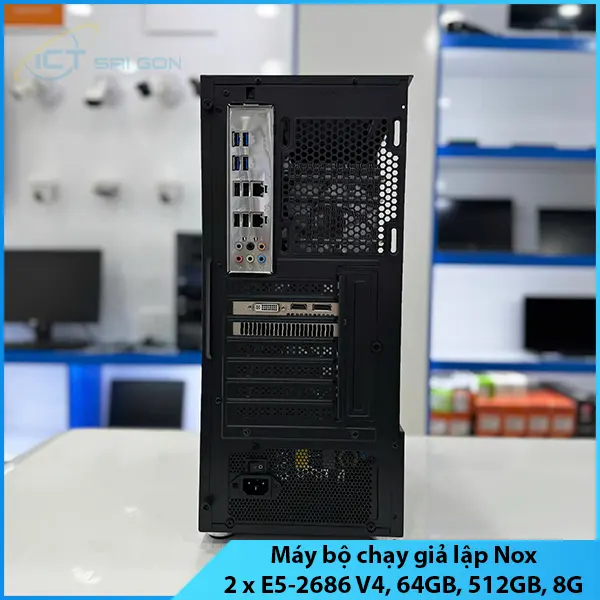Máy tính giả lập Nox player, LDplayer 2 x Xeon E5-2686 V4, Ram 32GB, SSD 512GB, VGA 8GB, Win 10