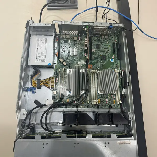 Máy chủ cũ HP Proliant DL80 G9, 2 x CPU Xeon E5-2650L v3, Ram 16GB, PSU 550W