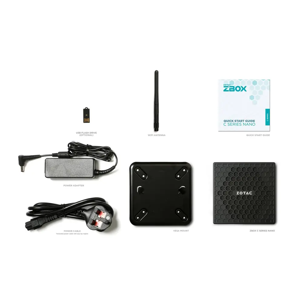 Mini PC Zotac Nano CI337 Cpu N100, Ram 8GB DDR5, SSD 256GB, WIFI+BT, HDMI, DisplayPort, USB-C, ZBOX-CI337NANO-BE1