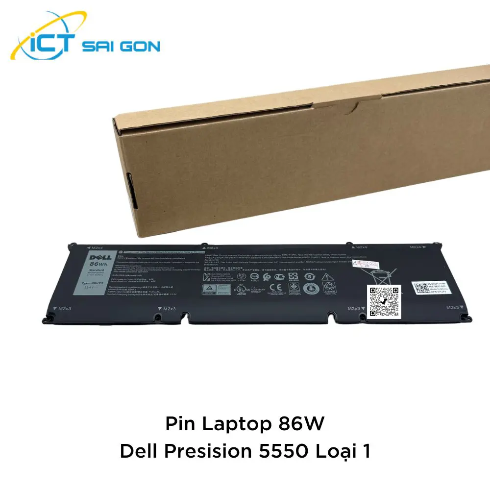 Pin Laptop Dell Precision 5550 86W - Hàng Zin Loại 1