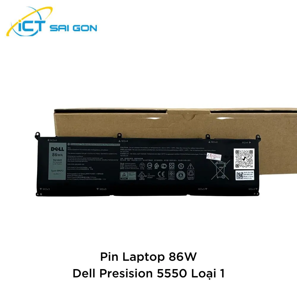 Pin Laptop Dell Precision 5550 86W - Hàng Zin Loại 1