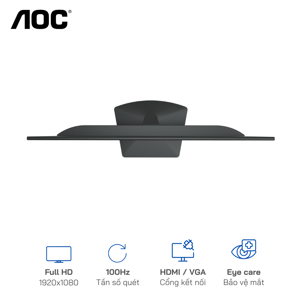 Màn hình FHD AOC 22B15H2 22 Inch /IPS/100Hz/250nits/Kết nối HDMI