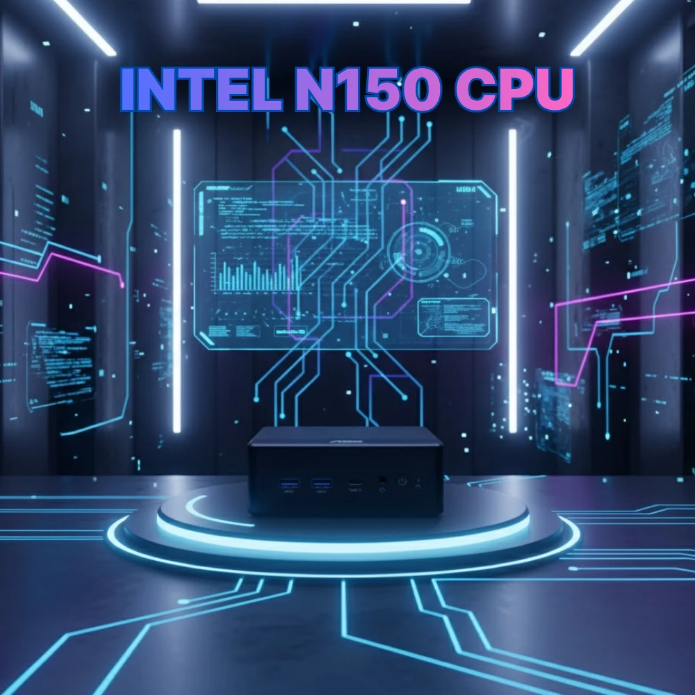 Mini PC AOC Moss M3 N150 Custom (8GB DDR4/ 512GB M.2 / WIFI 6+ Bluetooth/ 2 cổng LAN 2.5Gbps)