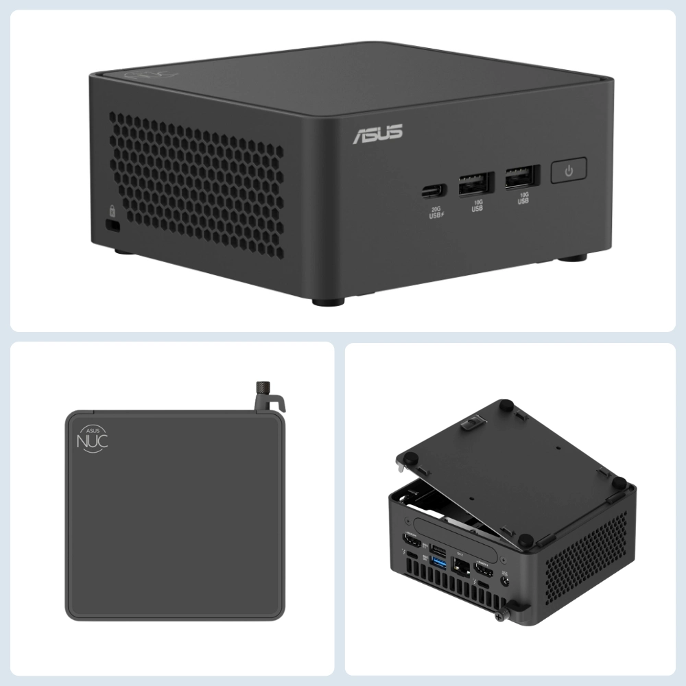 Mini PC Asus NUC 15 Pro RNUC15CRHC500000I Core5-210H/RAM DDR5-6400/SSD NVMe/Xuất hình: HDMI/Thunderbolt