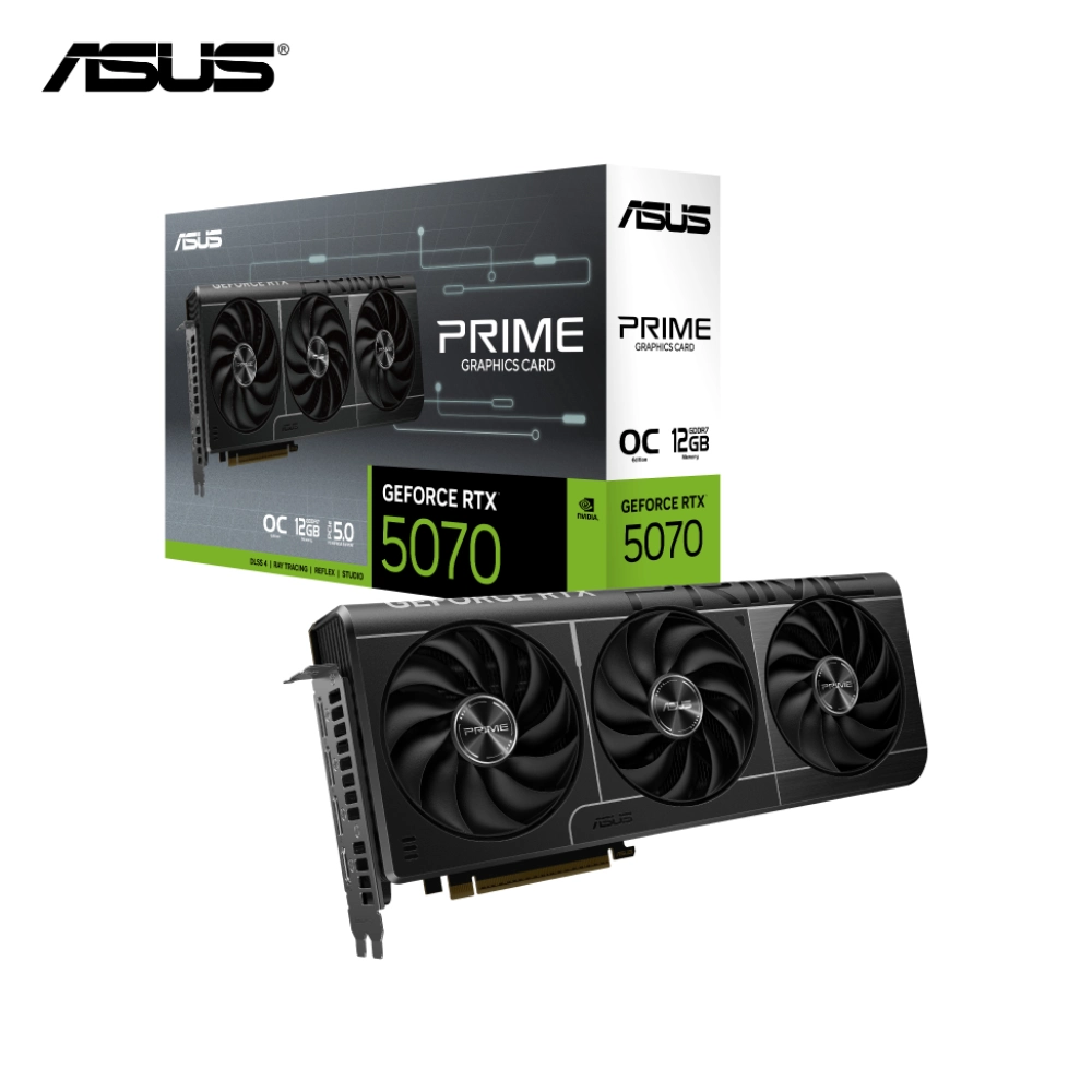Card màn hình Asus Prime GeForce RTX™ 5070 12GB 2557MHz 3 Quạt tản nhiệt