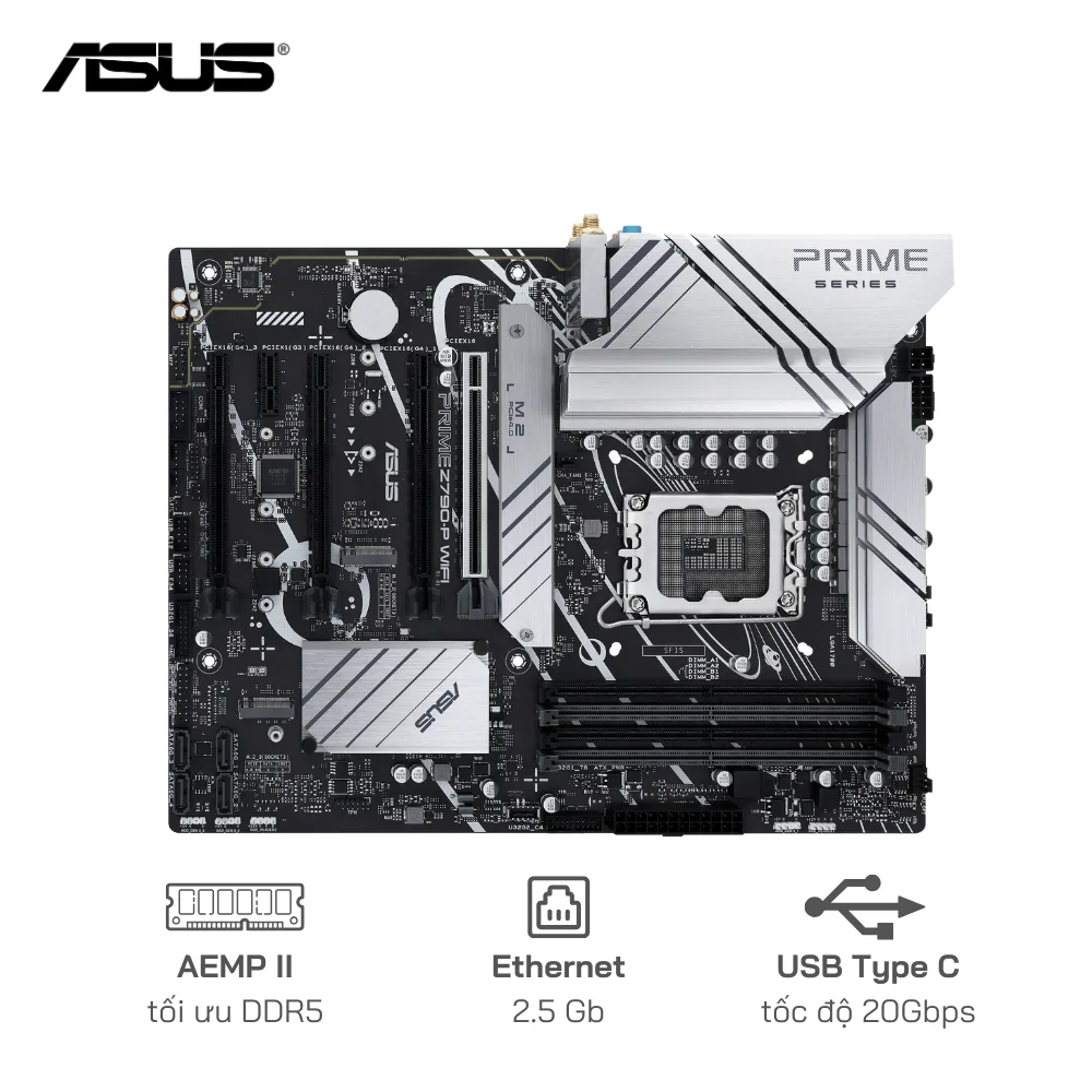 Mainboard ASUS PRIME Z790-P-CSM PCIe 5.0 2.5Gb Ethernet
