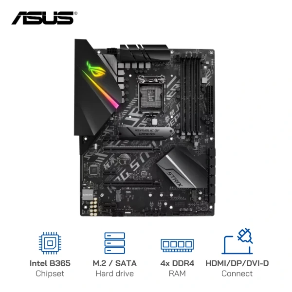 Mainboard Asus ROG STRIX B365-F GAMING 4x DDR4 M.2 Socket 3 HDMI DisplayPort