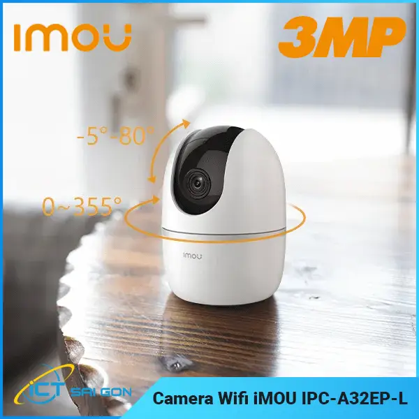Camera IP Wifi Imou Ranger 3MP - IPC-A32EP-L - Quay quét 355° - Hỗ trợ đàm thoại 2 chiều