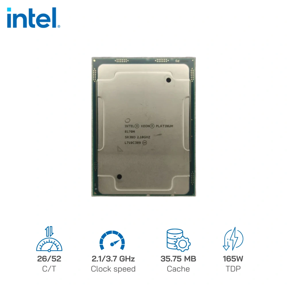 CPU Intel Xeon 8170M - 26 nhân, 52 luồng, 35.75MB Cache - Socket LGA 3647