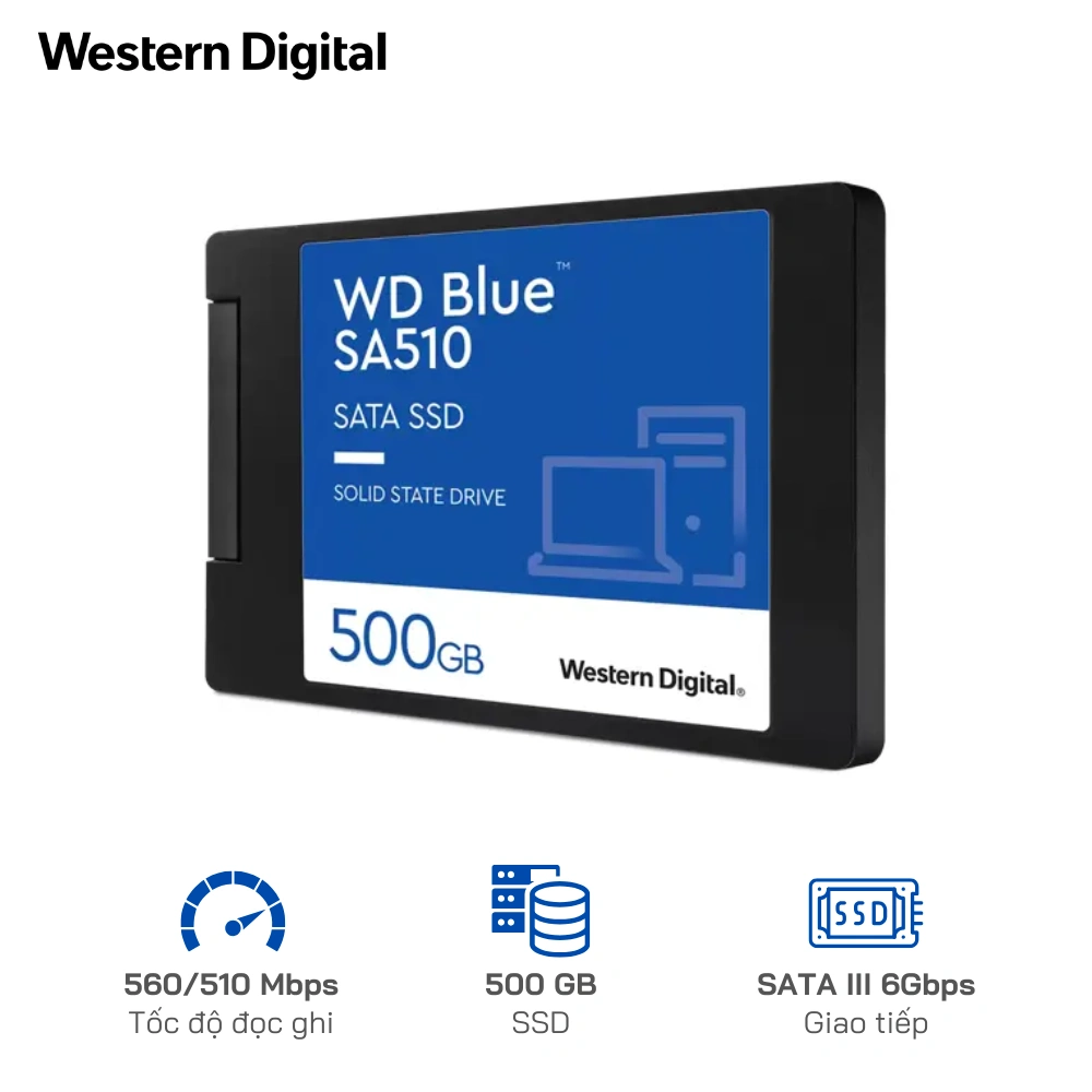 Ổ cứng SSD WD Blue SA510 500GB WDS500G3B0A SATA 2.5 inch