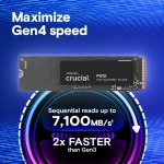 Ổ cứng SSD NVMe Crucial P310 1TB M.2 PCIe Gen4 x4 | R/W: 7100/6000 Mbps