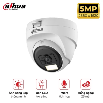 Camera HDCVI DAHUA DH-HAC-T1A51P-U-IL-A 5MP