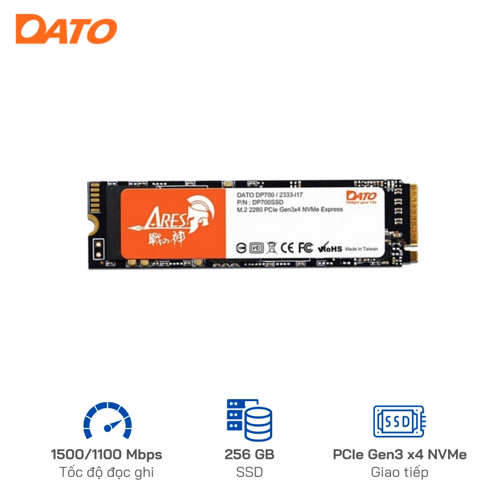 Ổ cứng SSD Dato 256GB DP700 M2 PCIe NVME