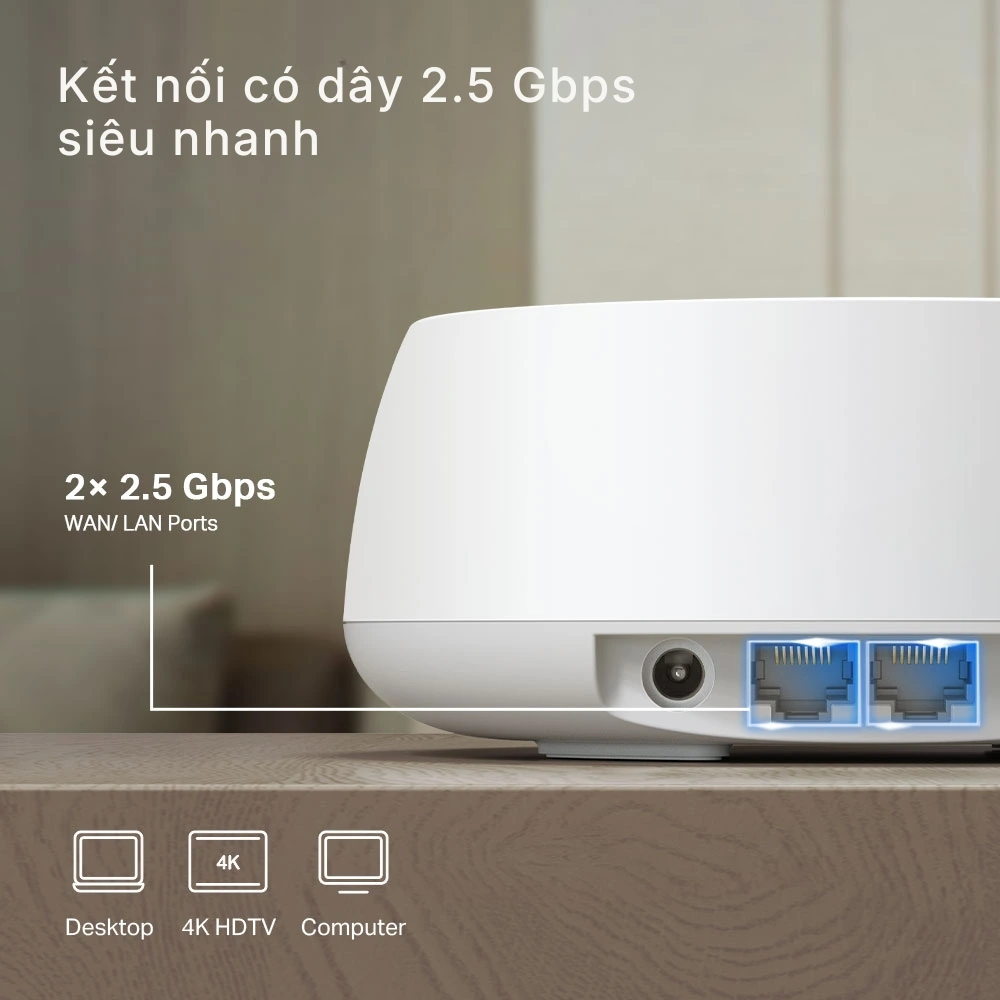 Hệ thống Mesh Wi-Fi 7 BE5000 TP-Link Deco BE25