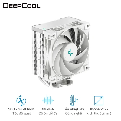 Tản nhiệt CPU DEEPCOOL AK400 WH - Socket hỗ trợ  LGA 1700/1200/11xx