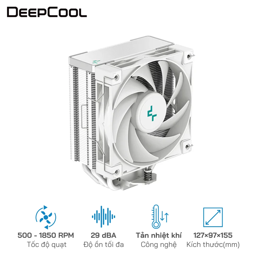 Tản nhiệt CPU DEEPCOOL AK400 WH - Socket hỗ trợ&nbsp;   LGA 1700/1200/11xx