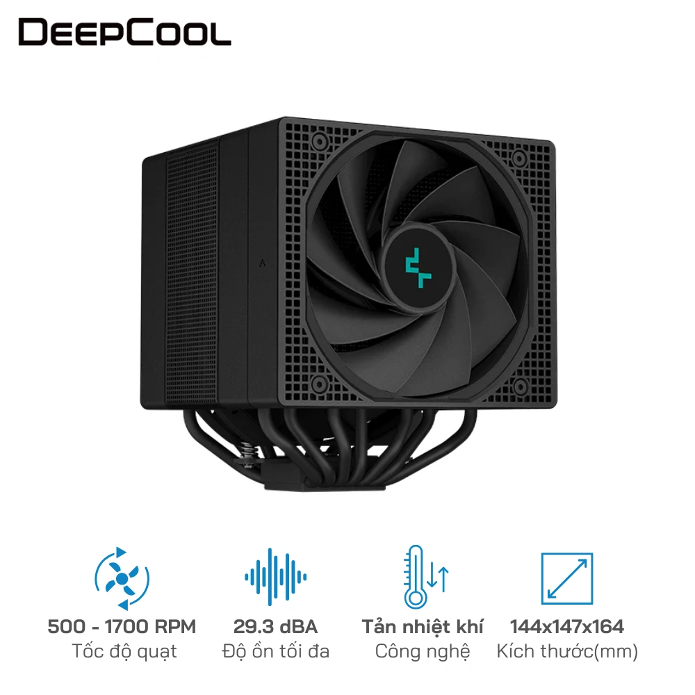Tản Nhiệt Khí CPU DeepCool ASSASSIN IV (Black) -  Socket hỗ trợ LGA2066/2011v3/2011/1700/1200/11xx AM4/AM5