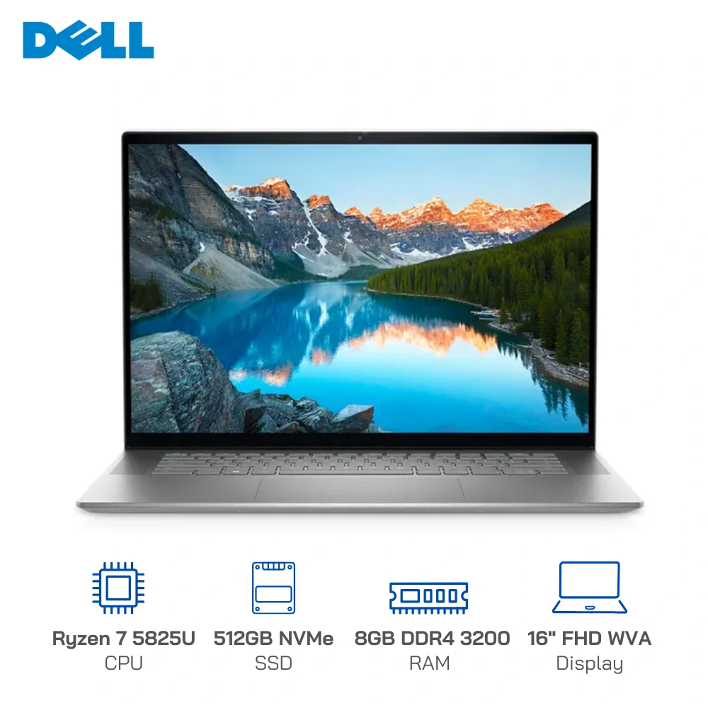 Laptop Dell Inspiron 16 5625 (AMD Ryzen 7 5825U /Ram 8GB /SSD 512GB /W11 /16″ FHD+) 99VP91