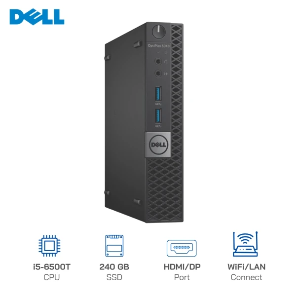 Mini PC Dell Optiplex 3046 Tiny Core i5-6500T, Ram 8GB, SSD 240GB, Wifi / Win 10