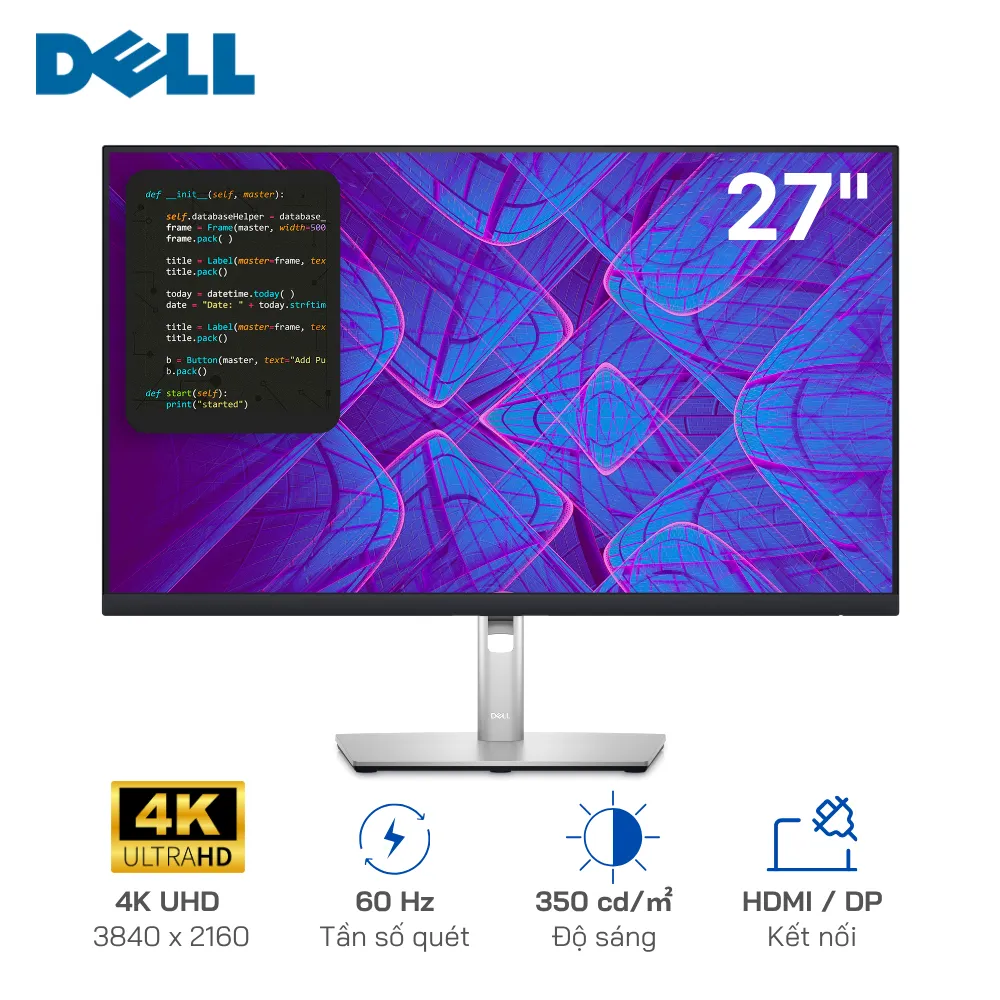 Màn hình Dell P2723QE 4K (3840 x 2160/IPS/60Hz/5 ms)