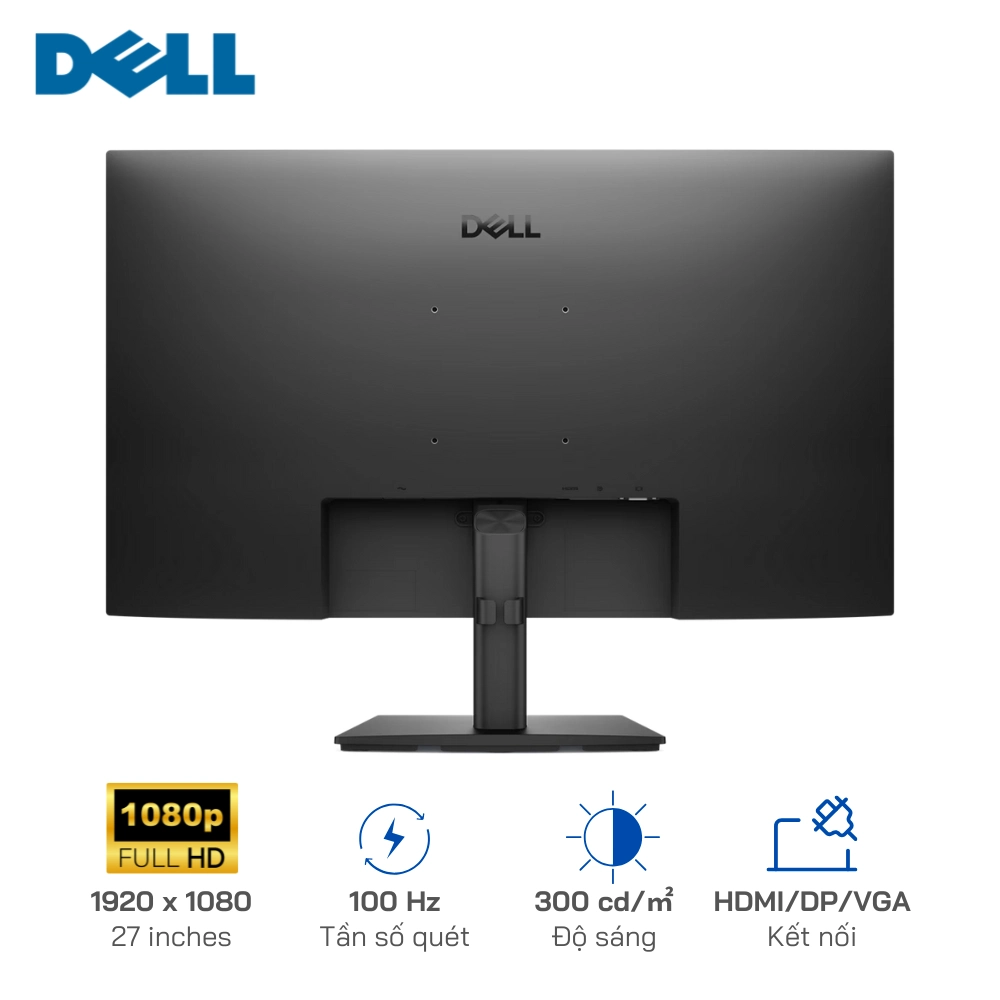 Màn hình Dell Pro E2725HM 27" IPS FHD/100Hz/300nits/Kết nối: HDMI, DP, VGA