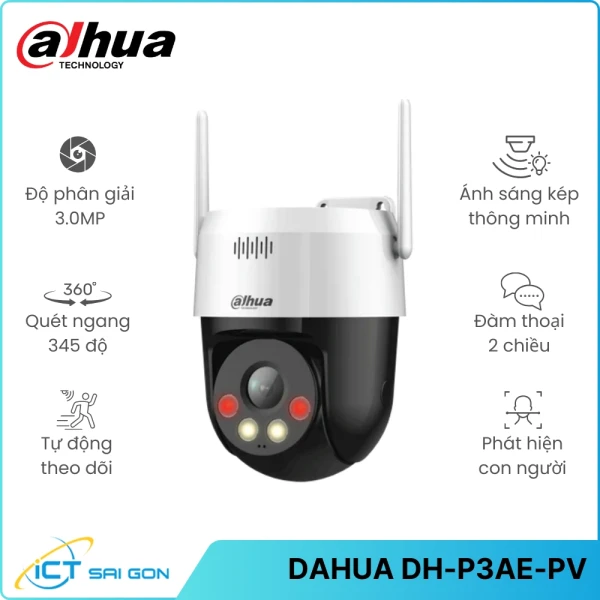 Camera WiFi Quay Quét DAHUA DH-P3AE-PV 3MP