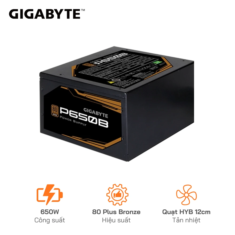 Nguồn GIGABYTE GP-P650B - 650W Bronze