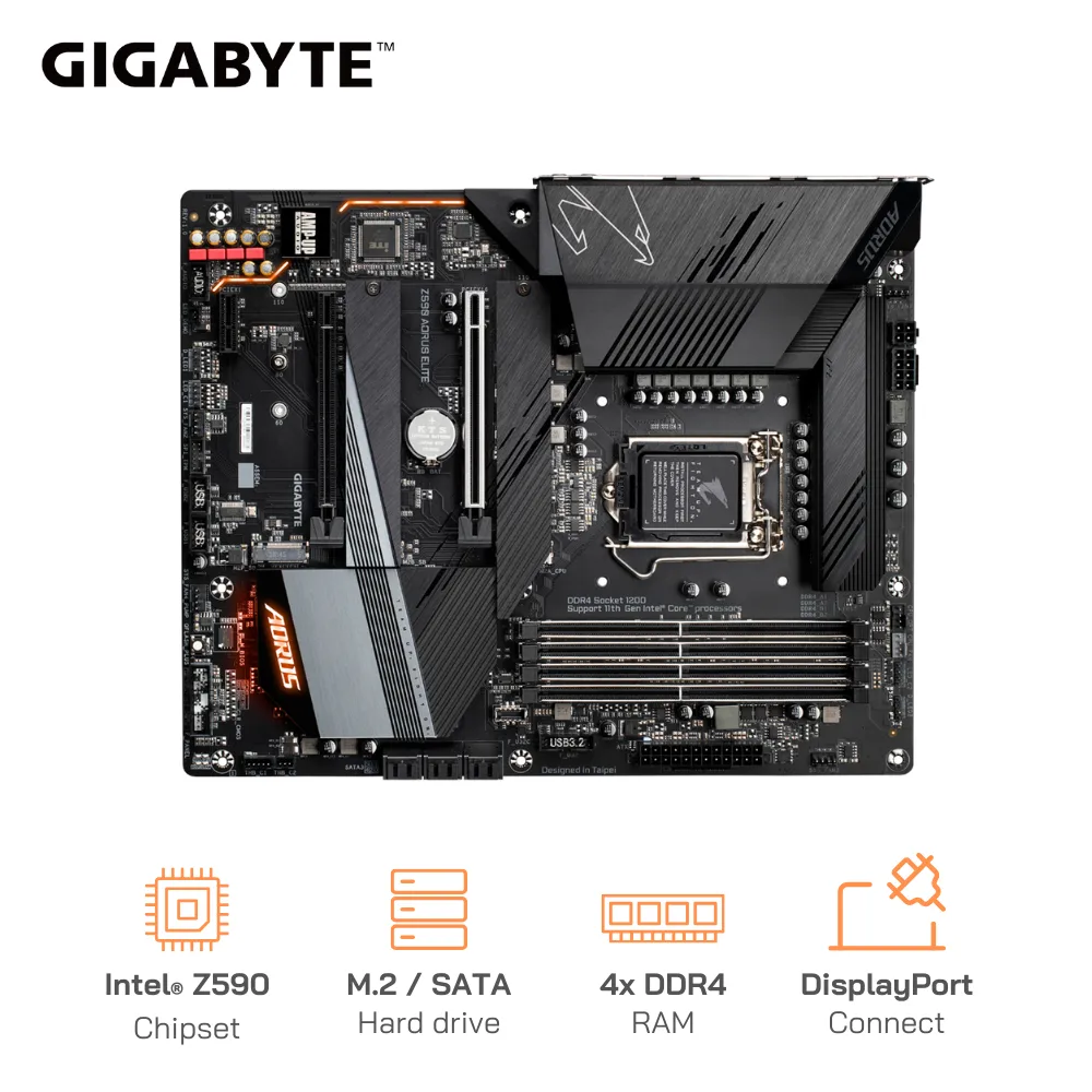 Mainboard GIGABYTE Z590 AORUS ELITE 4x DDR4 SATA /NVMe DisplayPort