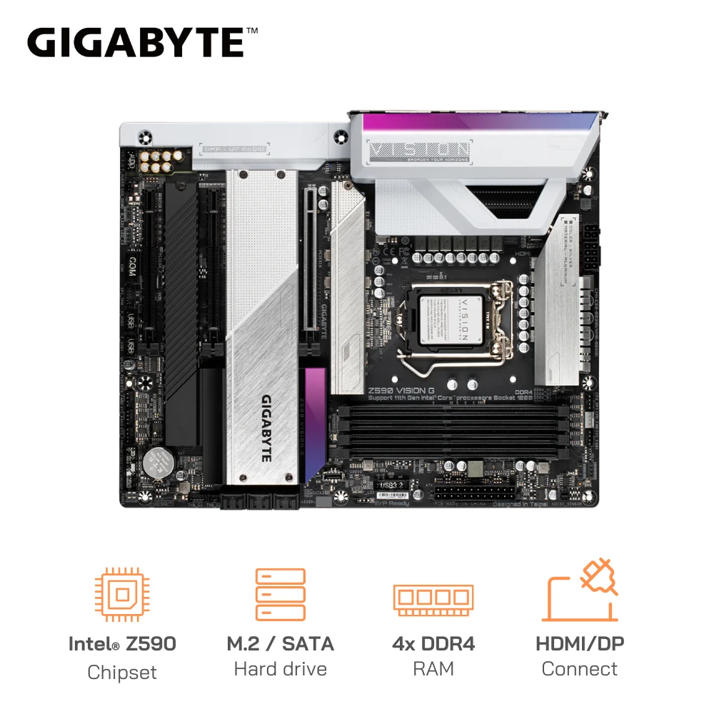Mainboard Gigabyte Z590 VISION G 4x DDR4 M.2 NVMe HDMI DisplayPort