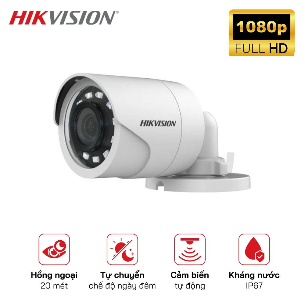Camera HD-TVI HIKVISION DS-2CE16D0T-IRP 2MP IR 20M