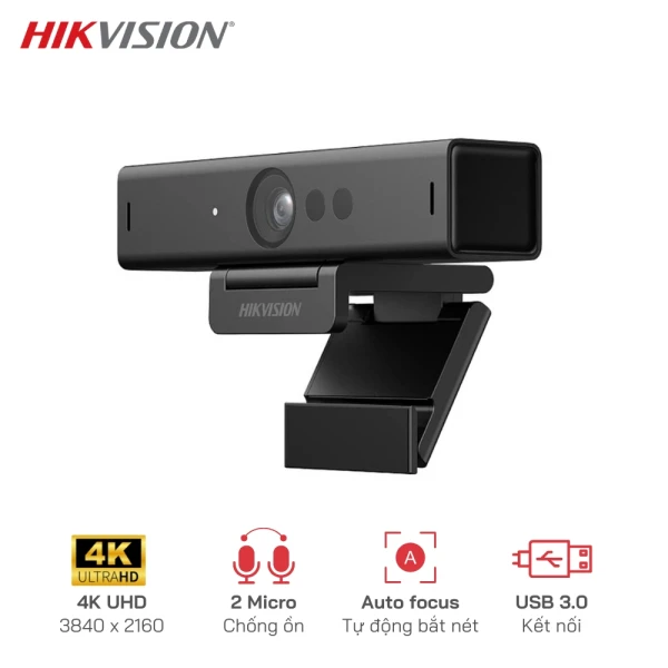 Webcam Hikvision DS-UC8 4K - Hình Ảnh Sắc Nét, Âm Thanh Rõ Ràng
