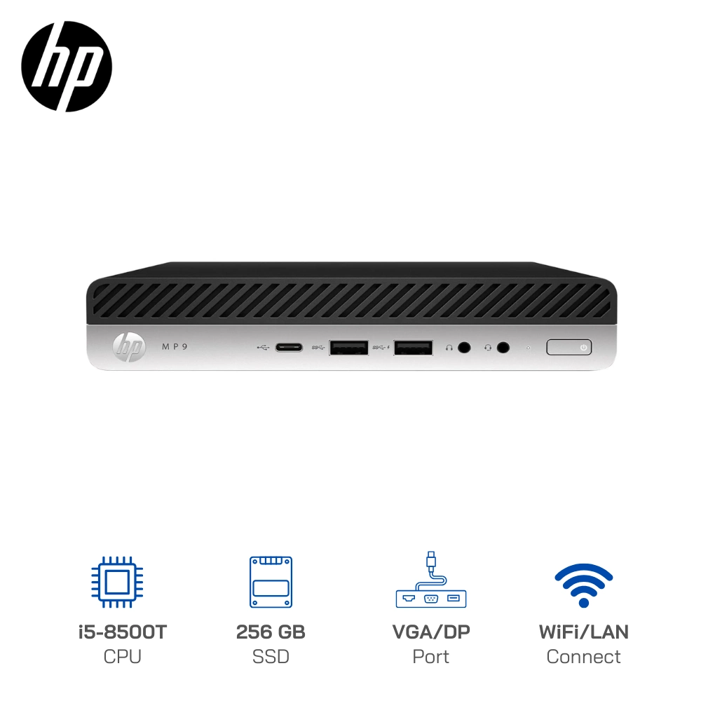 Mini PC HP EliteDesk MP9 Core i5-8500T, Ram 8GB, SSD 256GB, Wifi