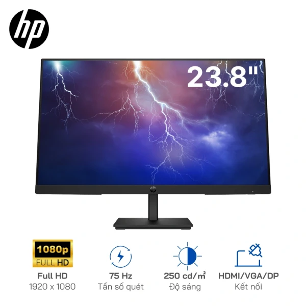 Màn hình HP P24 G5 FHD (64X66AA) - 23.8-Inch - IPS - Cổng kết nối: HDMI 1.4 / DisplayPort 1.2/ VGA