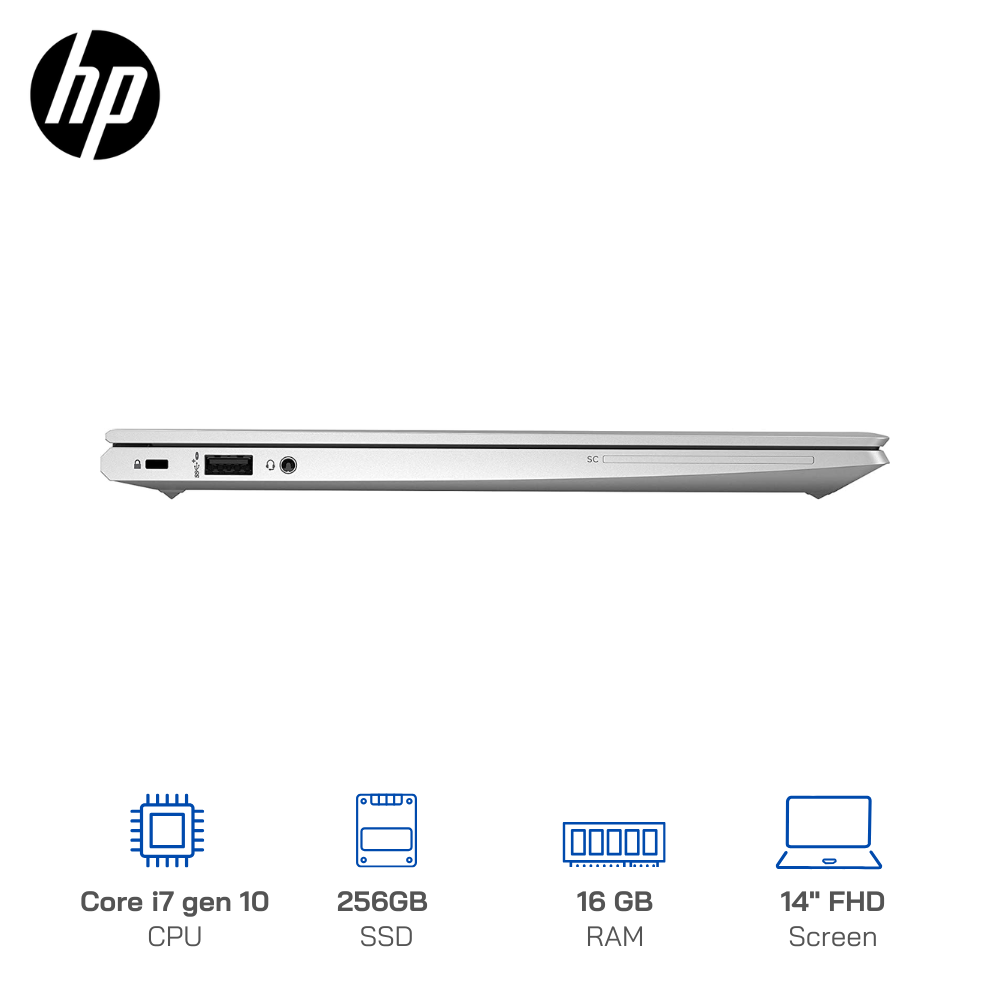 Laptop HP ProBook 640 G7 Core i7-10610U, Ram 16GB, SSD 256GB, Màn hình 14 inch FHD, Wifi/BT5.3