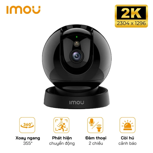 Camera Wifi Imou Rex 2D PT trong nhà 3MP IPC-GK2DP-3C0W -  Xoay 360° - Phát hiện người, đàm thoại 2 chiều