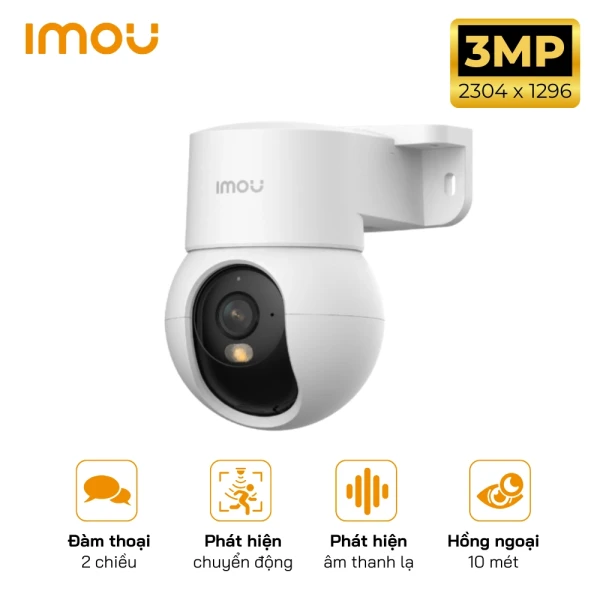 Camera IP Wifi Imou Ranger Mini IPC-K2MP-3H1WE - Quay quét 355° - Đàm thoại 2 chiều