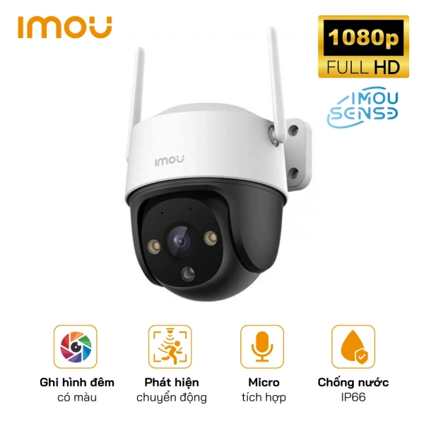 Camera Wifi Ngoài Trời PT Full Color Imou IPC-S21FP 2MP Đàm Thoại 2 Chiều, Phát Hiện Con Người