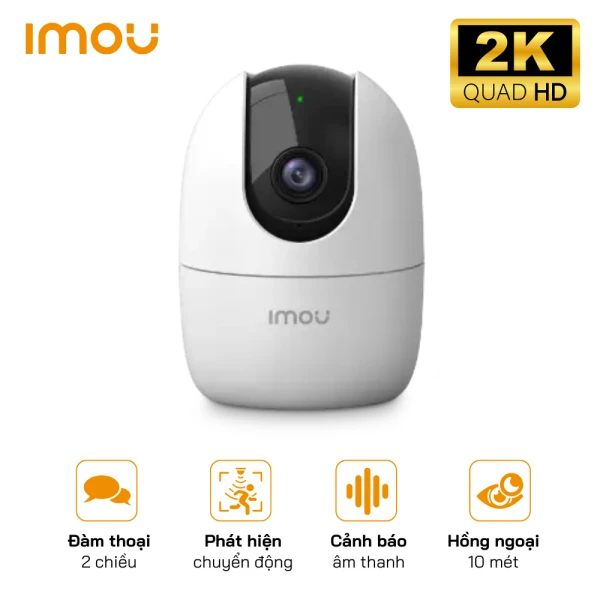 Camera IP Wifi Imou Ranger 4MP - IPC-A42P-L - Xoay 360° - Hỗ trợ đàm thoại 2 chiều