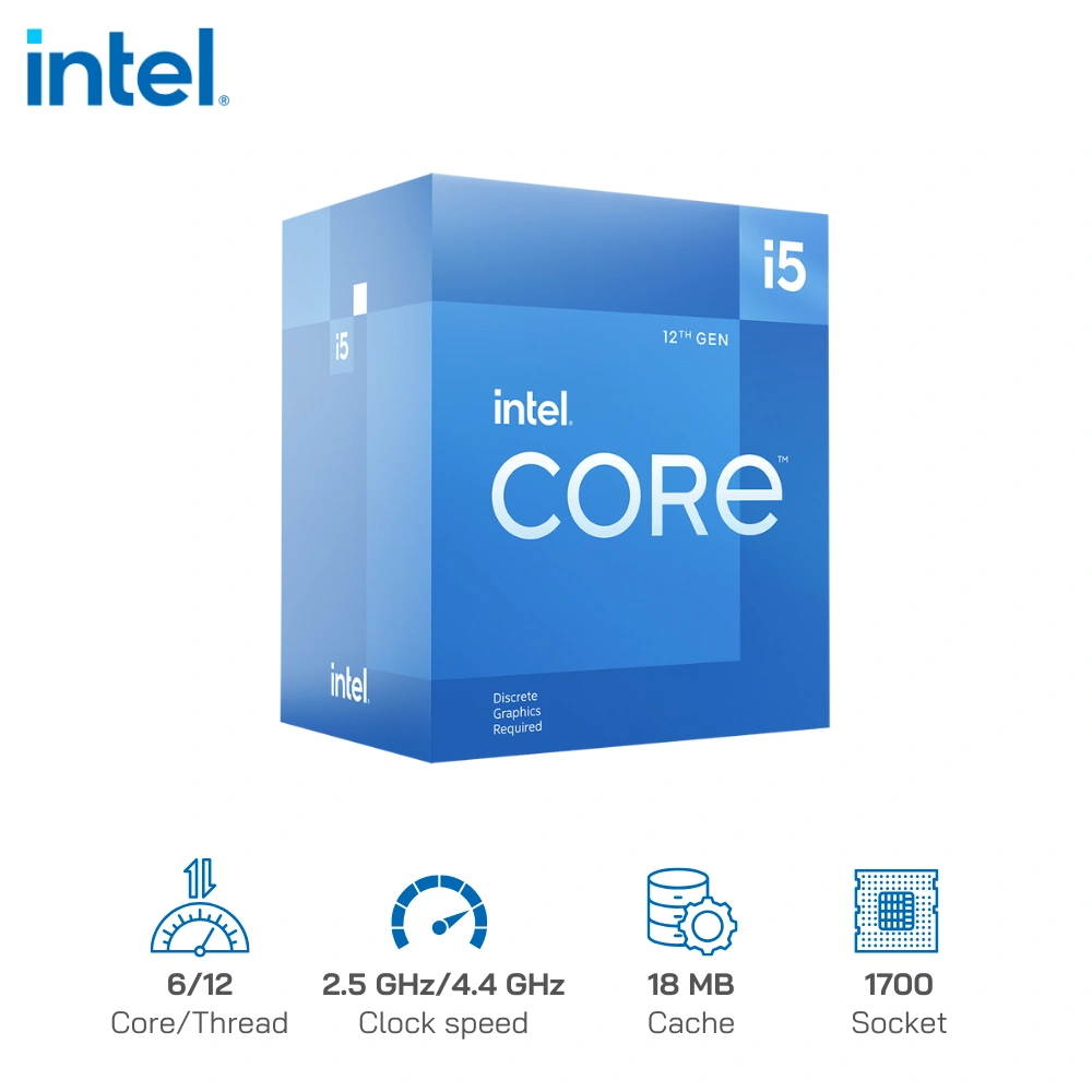 CPU Intel Core i5-12400 (6C/12T, 2.50 GHz - 4.40 GHz, 18MB) - Socket 1700 - Alder Lake