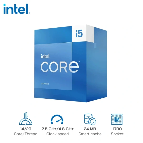 CPU Intel Core i5-13500 (14C/20T, 2.5 GHz Up to 4.8 GHz, 24MB, 1700) - Raptor Lake