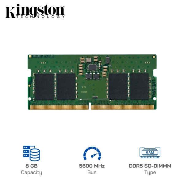 RAM laptop Kingston DDR5 KVR56S46BS6-8 8GB 5600Mhz Non-ECC CL46 SODIMM