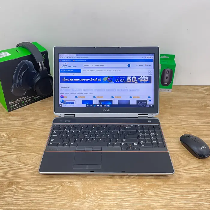 Laptop Dell Latitude E6520 Core I5, Ram 4GB, SSD 120GB, Onboard, Màn hình 15.6 inch HD